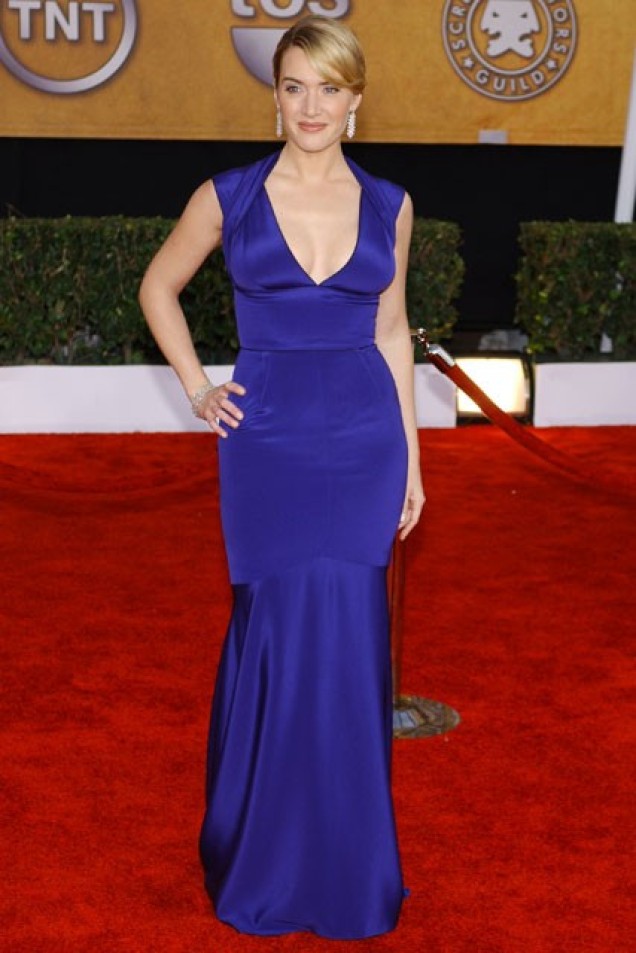 Kate Winslet: Looked like a goddess in this cobalt-blue Narciso Rodriguez gown in 2009.