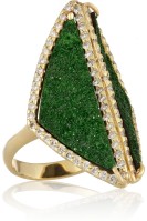 KIMBERLY MCDONALD 18-karat gold, Uvarovite garnet and diamond ring