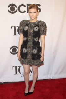 Kate Mara in Dolce & Gabbana, arrives at the 2014 Tony Awards Red Carpet.