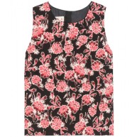MARNI Printed cotton and silk-blend top