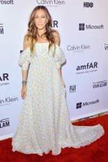 Sarah Jessica Parker in a Schiaparelli Couture gown at the amfAR Inspiration Gala, New York - June 10 2014